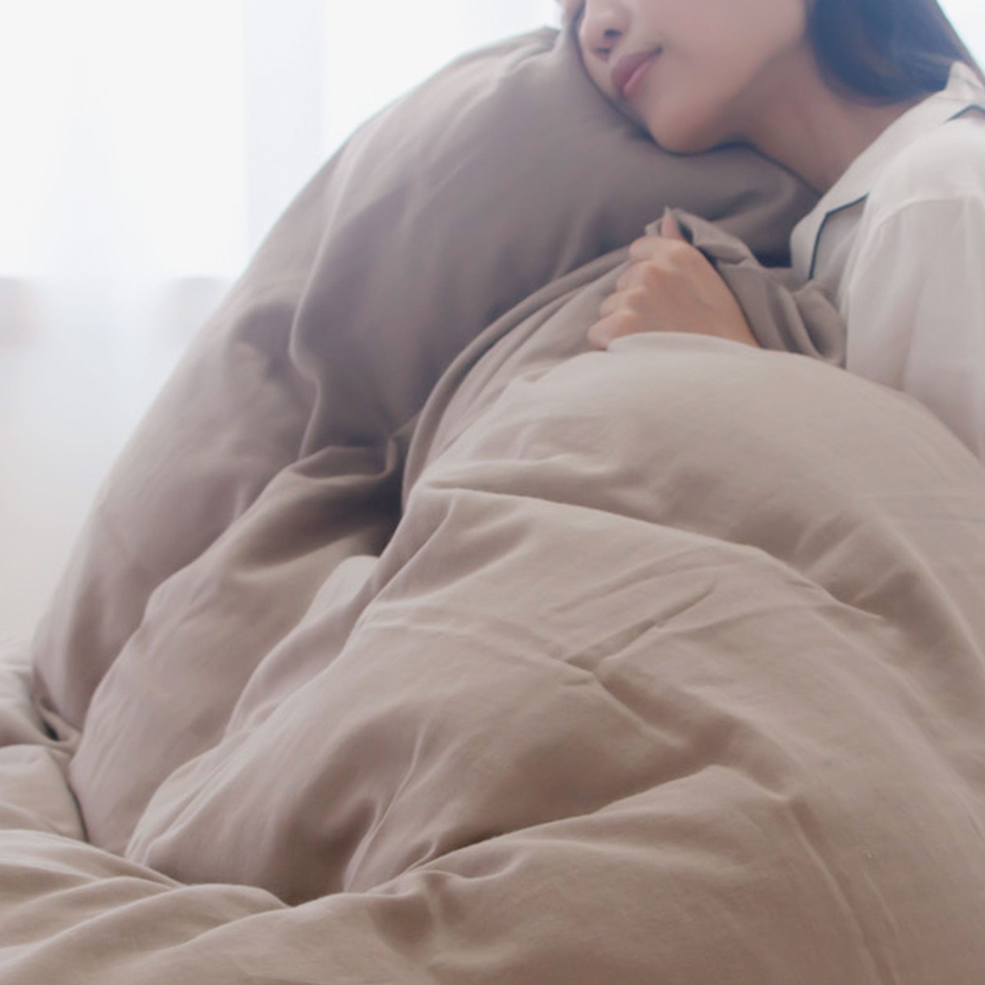 結寝(ゆいね)の和晒(わざらし)二重織ガーゼカバー「宙布(そらふ)」