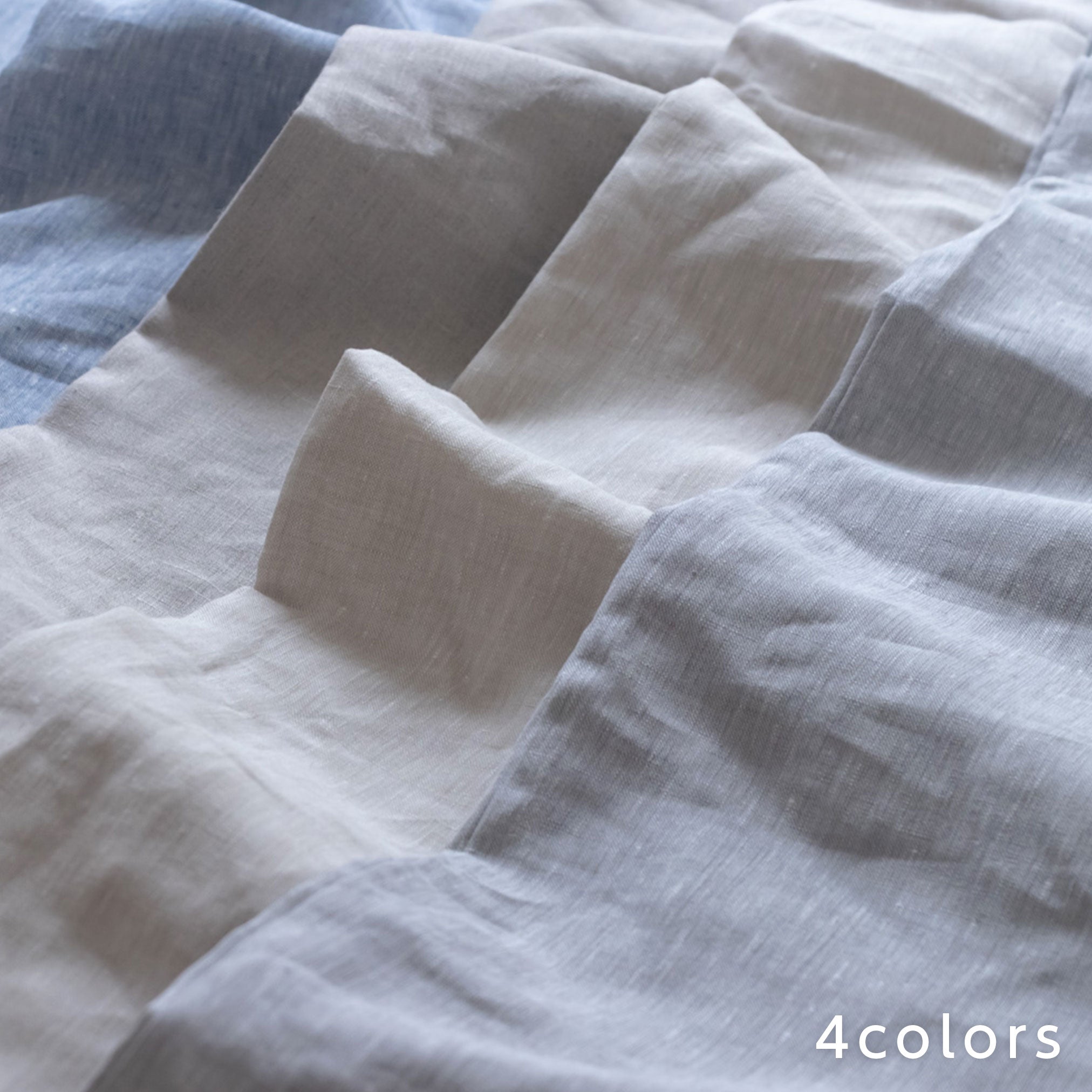 麻の掛け布団カバー　4colors